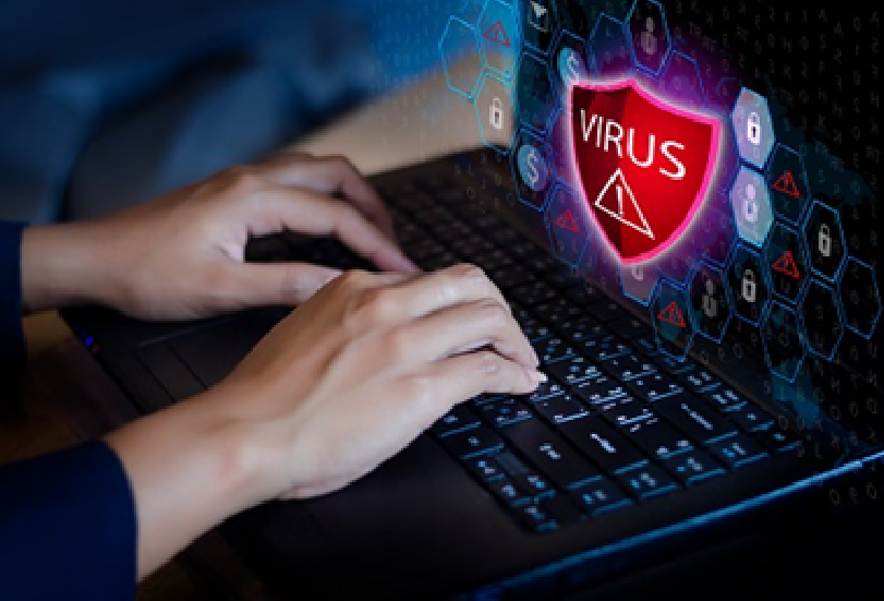Laptop virus attack